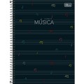 Foto ilustrativa Caderno de Música Espiral Capa Dura Universitário Tilibra 80 Folhas