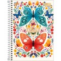 Foto ilustrativa Caderno Espiral Capa Dura 1/4 Bloom 80 Folhas