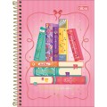 Foto ilustrativa Caderno Espiral Capa Dura 1/4 Bookland 80 folhas