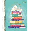 Foto ilustrativa Caderno Espiral Capa Dura 1/4 Bookland 80 folhas