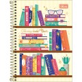 Foto ilustrativa Caderno Espiral Capa Dura 1/4 Bookland 80 folhas
