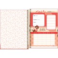 Foto ilustrativa Caderno Espiral Capa Dura 1/4 Brownie 80 folhas