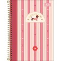 Foto ilustrativa Caderno Espiral Capa Dura 1/4 Brownie 80 folhas