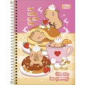 Foto ilustrativa Caderno Espiral Capa Dura 1/4 Capyclub 80 Folhas