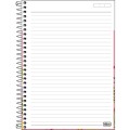 Foto ilustrativa Caderno Espiral Capa Dura 1/4 Charme 80 Folhas