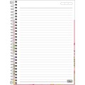 Foto ilustrativa Caderno Espiral Capa Dura 1/4 Charme 80 Folhas