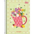 Foto ilustrativa Caderno Espiral Capa Dura 1/4 Charme 80 Folhas