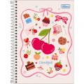 Foto ilustrativa Caderno Espiral Capa Dura 1/4 Charme 80 Folhas