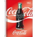 Foto ilustrativa Caderno Espiral Capa Dura 1/4 Coca-Cola 80 Folhas