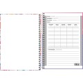 Foto ilustrativa Caderno Espiral Capa Dura 1/4 D+ Feminino 96 Folhas
