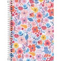 Foto ilustrativa Caderno Espiral Capa Dura 1/4 D+ Feminino 96 Folhas