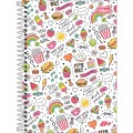 Foto ilustrativa Caderno Espiral Capa Dura 1/4 D+ Feminino 96 Folhas