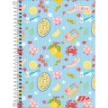 Foto ilustrativa Caderno Espiral Capa Dura 1/4 D+ Feminino 96 Folhas