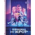 Foto ilustrativa Caderno Espiral Capa Dura 1/4 Guerreiras do K-Pop 80 Folhas