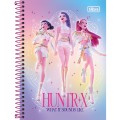 Foto ilustrativa Caderno Espiral Capa Dura 1/4 Guerreiras do KPop 80 Folhas