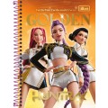 Foto ilustrativa Caderno Espiral Capa Dura 1/4 Guerreiras do KPop 80 Folhas