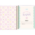Foto ilustrativa Caderno Espiral Capa Dura 1/4 Happy 80 Folhas