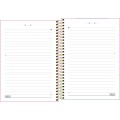 Foto ilustrativa Caderno Espiral Capa Dura 1/4 Happy 80 Folhas