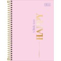 Foto ilustrativa Caderno Espiral Capa Dura 1/4 Happy 80 Folhas