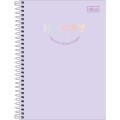 Foto ilustrativa Caderno Espiral Capa Dura 1/4 Happy 80 Folhas