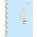 Foto ilustrativa Caderno Espiral Capa Dura 1/4 Happy 80 Folhas