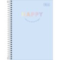 Foto ilustrativa Caderno Espiral Capa Dura 1/4 Happy 80 Folhas