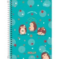 Foto ilustrativa Caderno Espiral Capa Dura 1/4 Holly 80 Folhas