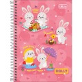 Foto ilustrativa Caderno Espiral Capa Dura 1/4 Holly 80 Folhas