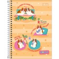 Foto ilustrativa Caderno Espiral Capa Dura 1/4 Holly 80 Folhas