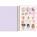 Foto ilustrativa Caderno Espiral Capa Dura 1/4 Jolie 80 Folhas