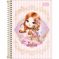 Foto ilustrativa Caderno Espiral Capa Dura 1/4 Jolie 80 Folhas