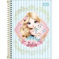 Foto ilustrativa Caderno Espiral Capa Dura 1/4 Jolie 80 Folhas