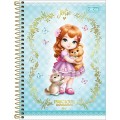 Foto ilustrativa Caderno Espiral Capa Dura 1/4 Jolie 80 Folhas