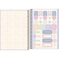 Foto ilustrativa Caderno Espiral Capa Dura 1/4 Linea 80 Folhas