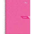 Foto ilustrativa Caderno Espiral Capa Dura 1/4 Lunix 160 Folhas