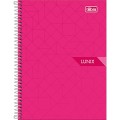 Foto ilustrativa Caderno Espiral Capa Dura 1/4 Lunix 160 Folhas
