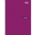 Foto ilustrativa Caderno Espiral Capa Dura 1/4 Lunix 160 Folhas
