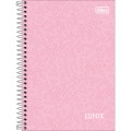 Foto ilustrativa Caderno Espiral Capa Dura 1/4 Lunix 80 Folhas