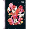 Foto ilustrativa Caderno Espiral Capa Dura 1/4 Minnie 80 Folhas