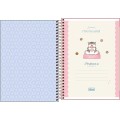 Foto ilustrativa Caderno Espiral Capa Dura 1/4 Mofusand 80 folhas.