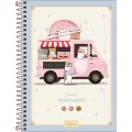 Foto ilustrativa Caderno Espiral Capa Dura 1/4 Mofusand 80 folhas.
