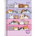Foto ilustrativa Caderno Espiral Capa Dura 1/4 Pepper Feminino 80 Folhas