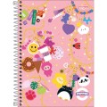 Foto ilustrativa Caderno Espiral Capa Dura 1/4 Pepper Feminino 80 Folhas