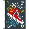 Foto ilustrativa Caderno Espiral Capa Dura 1/4 Pepper Masculino 80 Folhas