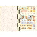 Foto ilustrativa Caderno Espiral Capa Dura 1/4 Pooh 80 Folhas