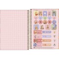 Foto ilustrativa Caderno Espiral Capa Dura 1/4 Pooh 80 Folhas