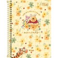 Foto ilustrativa Caderno Espiral Capa Dura 1/4 Pooh 80 Folhas
