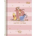 Foto ilustrativa Caderno Espiral Capa Dura 1/4 Pooh 80 Folhas