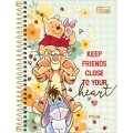 Foto ilustrativa Caderno Espiral Capa Dura 1/4 Pooh 80 Folhas
