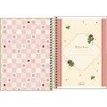 Foto ilustrativa Caderno Espiral Capa Dura 1/4 Scarlet 80 Folhas